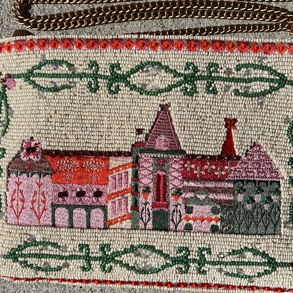 Mary Frances Handbags - Mary Frances Crossbody bag beaded rhinestones handbag clutch castle